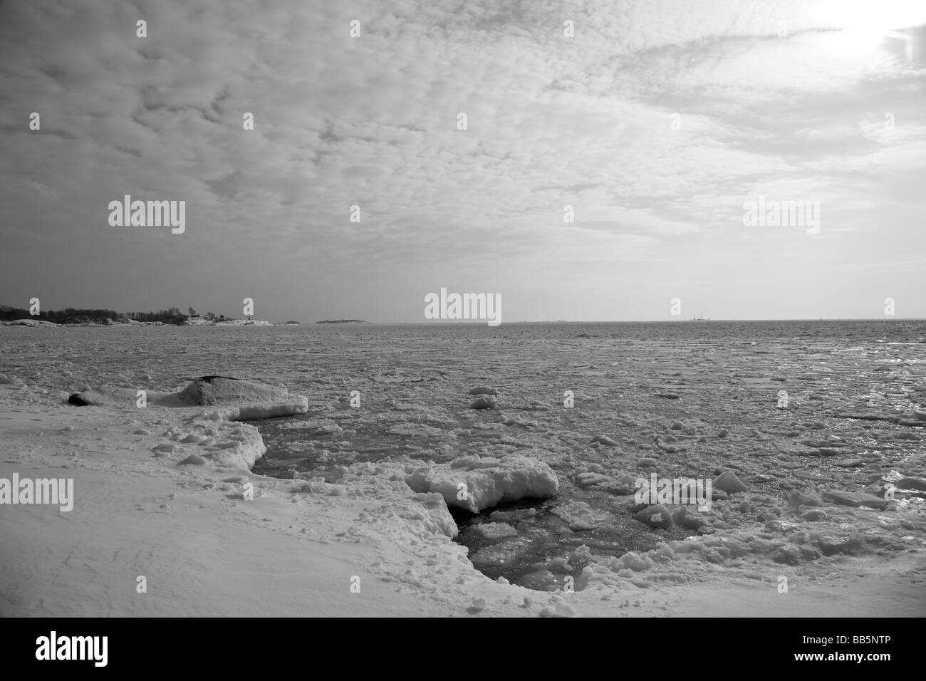 Baltic frozen sea Black and White Stock Photos & Images - Alamy