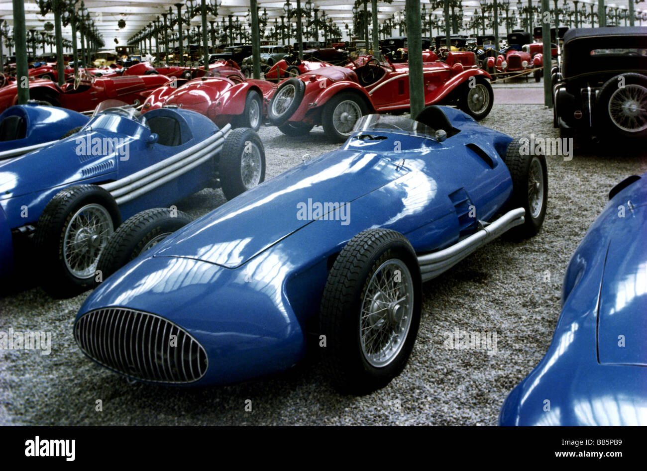 sport, car racing, racing cars, Gordini 32, 1955, formula one, Collection Schlumpf, National Automobile Museum, Mulhouse, France, 20th century, historic, historical, 1950s, Stock Photo