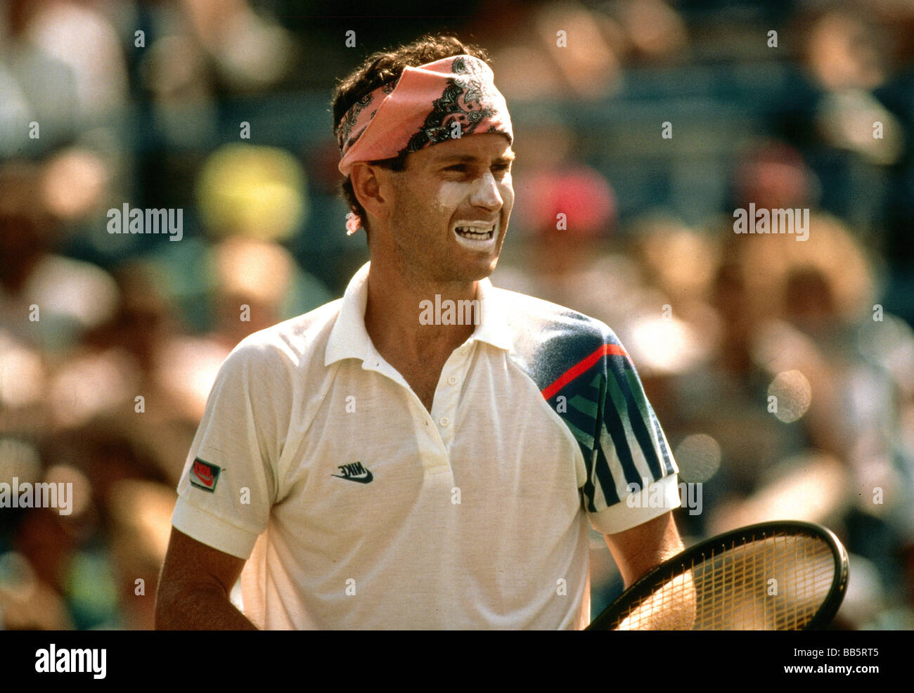 McEnroe, John, * 16.2.1959, US tennis player, during one of his matches, circa 1990s, Stock Photo