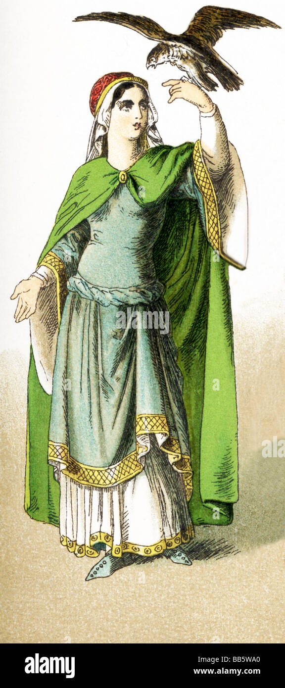 Medieval french noblewoman hi-res stock photography and images - Alamy