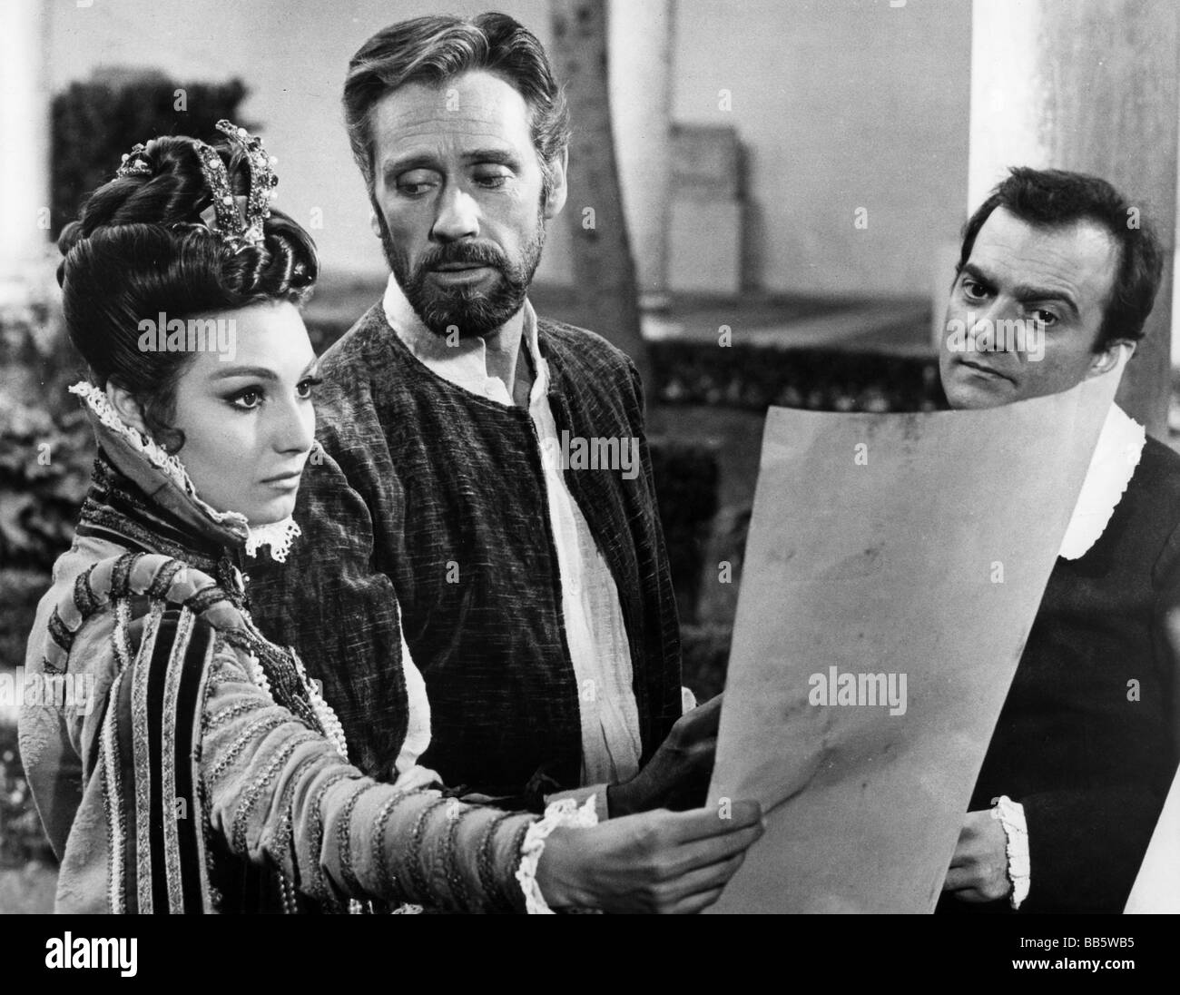 movie, 'El Greco', ESP/ITA/FRA 1966, director: Luciano Salce, scene with: Rosanna Schiaffino, Mel Ferrer (El Greco), Franco Giacobini, Third-Party-Permissions-Neccessary Stock Photo