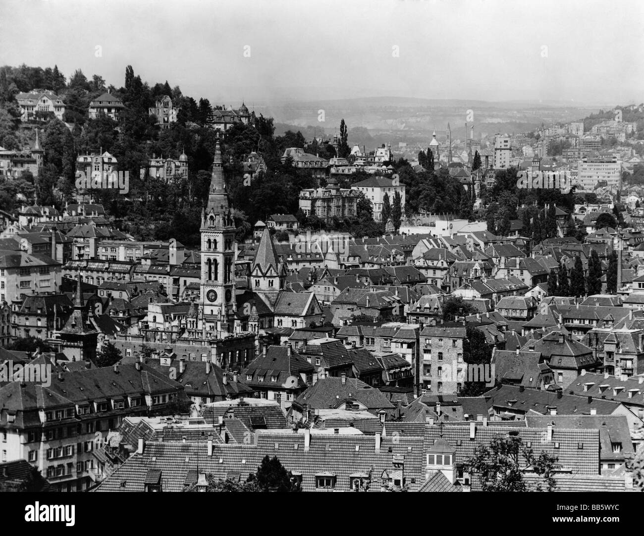City views stuttgart Black and White Stock Photos & Images - Alamy