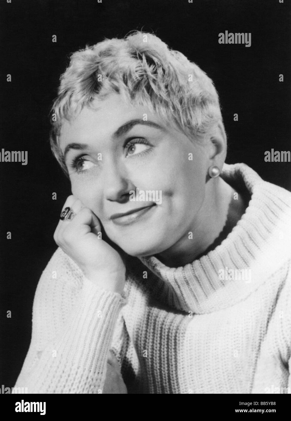 Koenig, Johanna, 27.3.1921 - 3.3.2009, German actress, portrait, circa 1950, Stock Photo