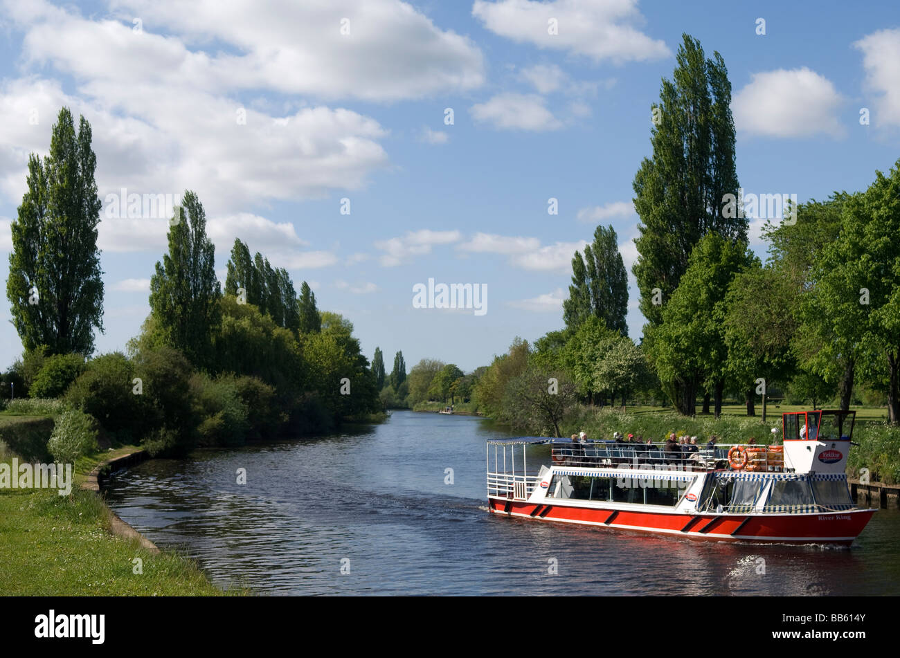 River Ouse upstream of York Stock Photo