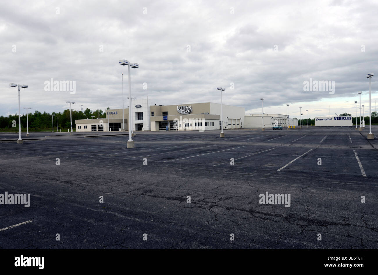Closed Ford Car Dealership In Lima Ohio Stock Photo Alamy