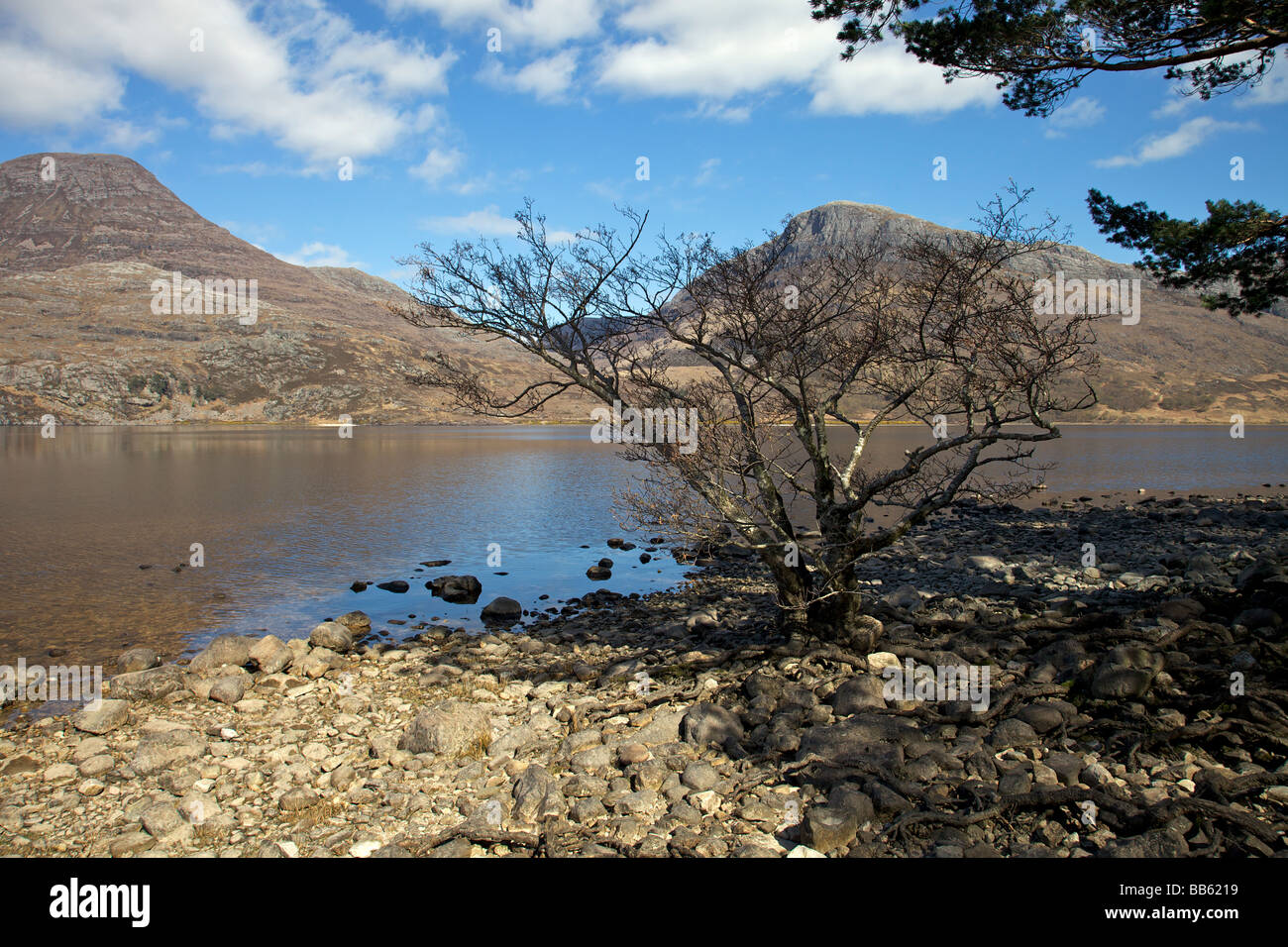Beautiful Loch Maree Near Kinlochewe Ross shire Scotland Stock Photo