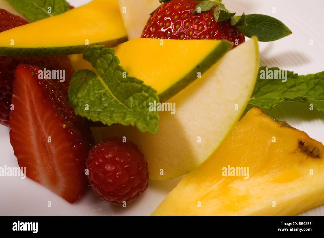 macedonia de frutas fruit salad macedoine Stock Photo Alamy