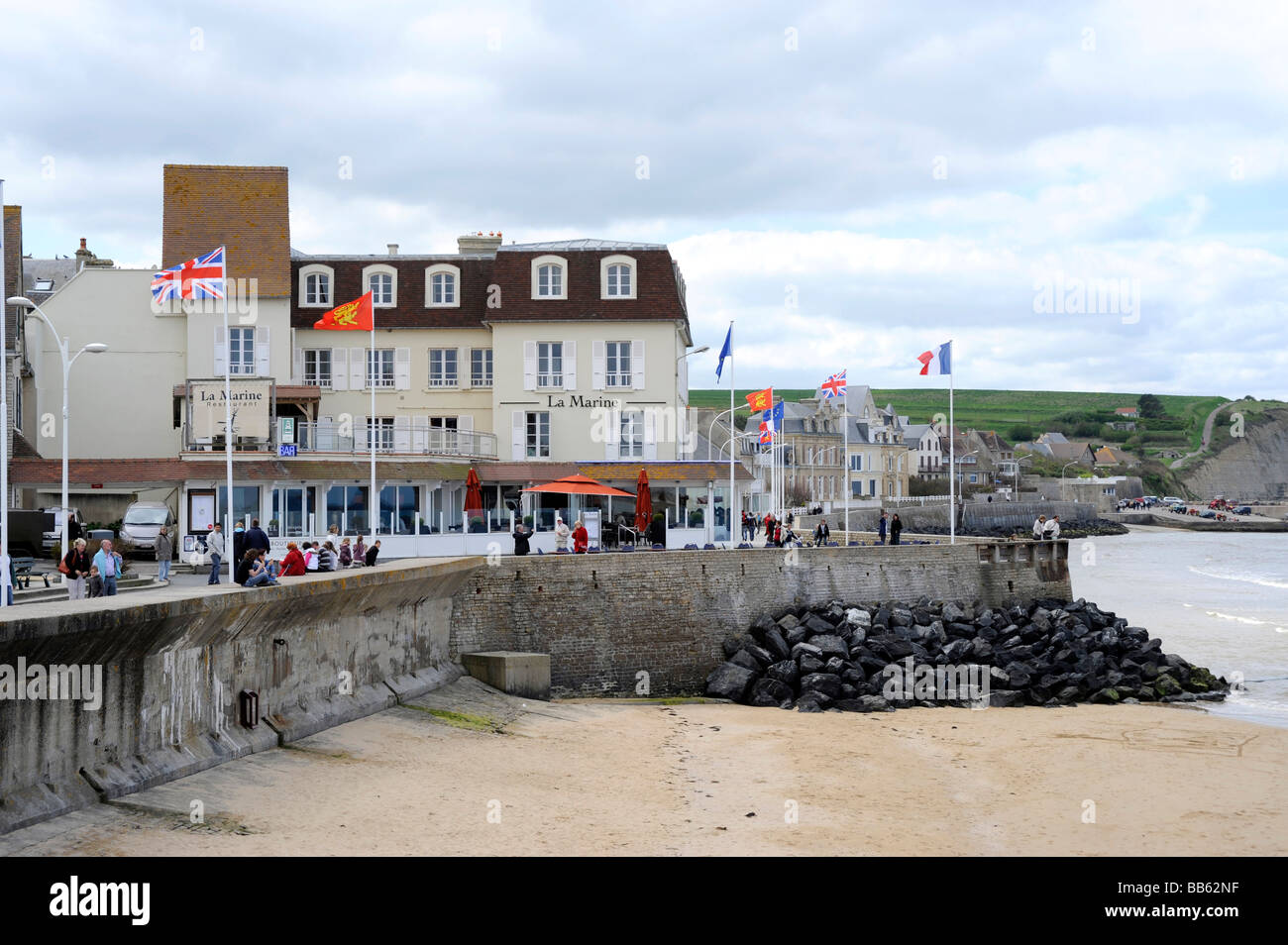 D Day Artificial port Winston at Arromanches Mulberry harbour Landing