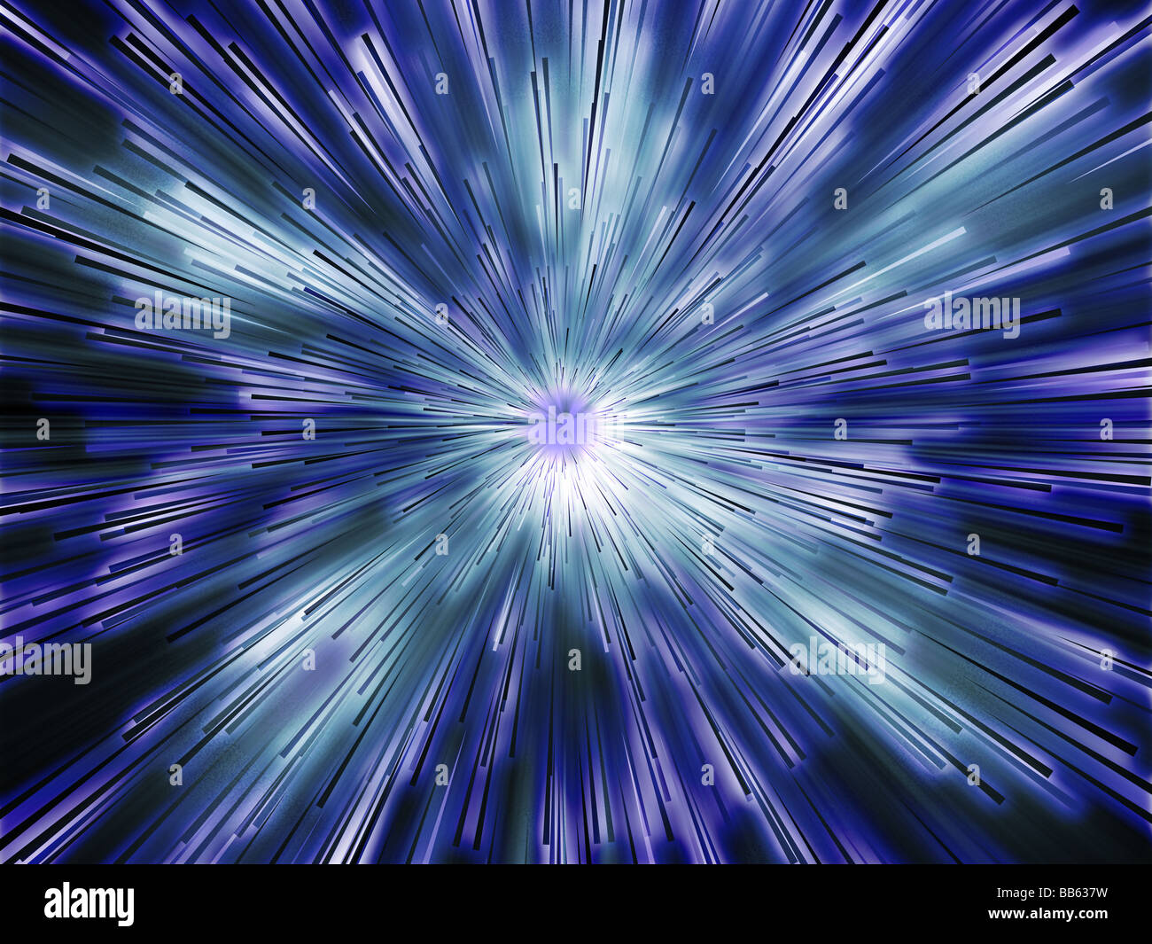 Central bursting explosion of dynamic lines of light Stock Photo - Alamy