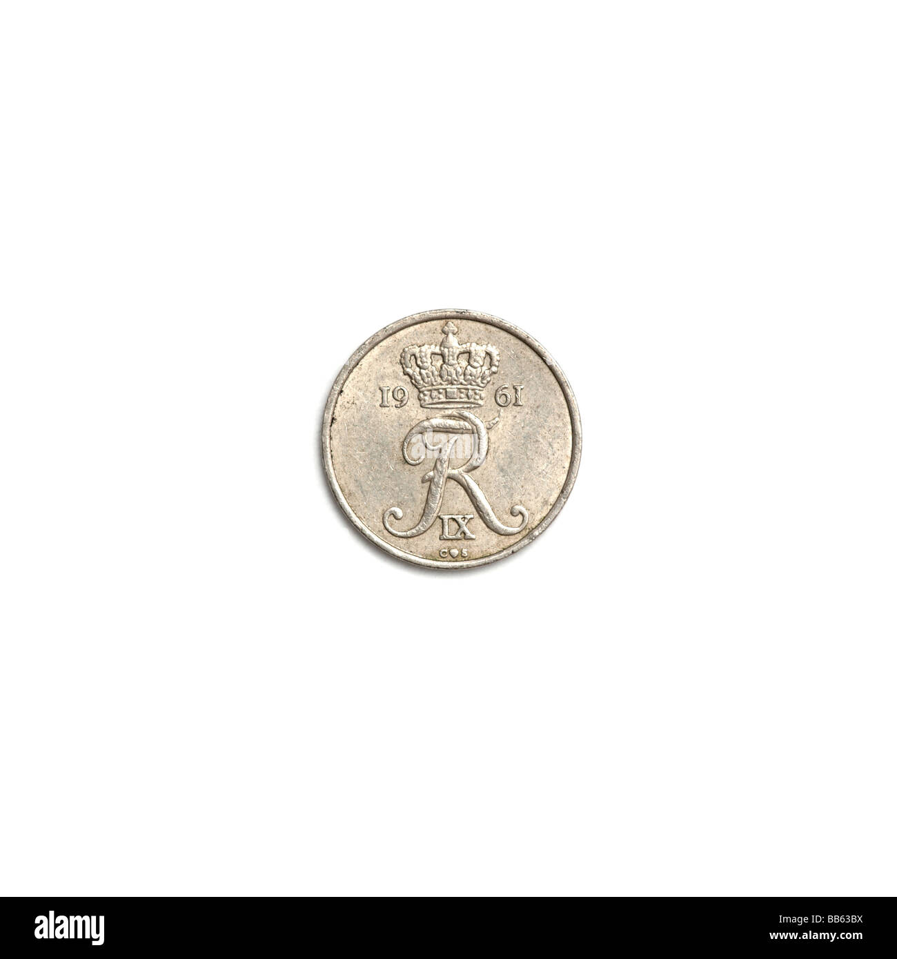"Danish ten ore coin" Stock Photo