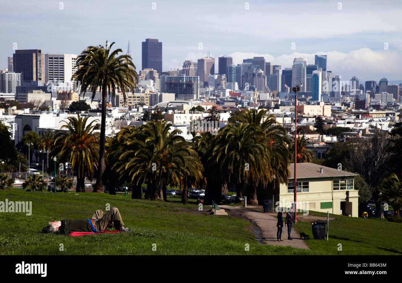 Dolores Park Park view, San Francisco Stock Photo Alamy