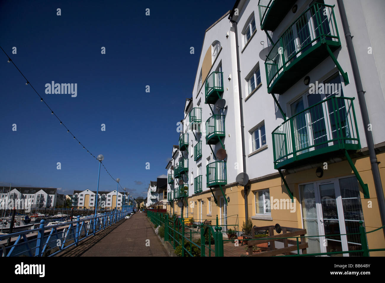 modern housing apartments in the redeveloped carrickfergus marina area