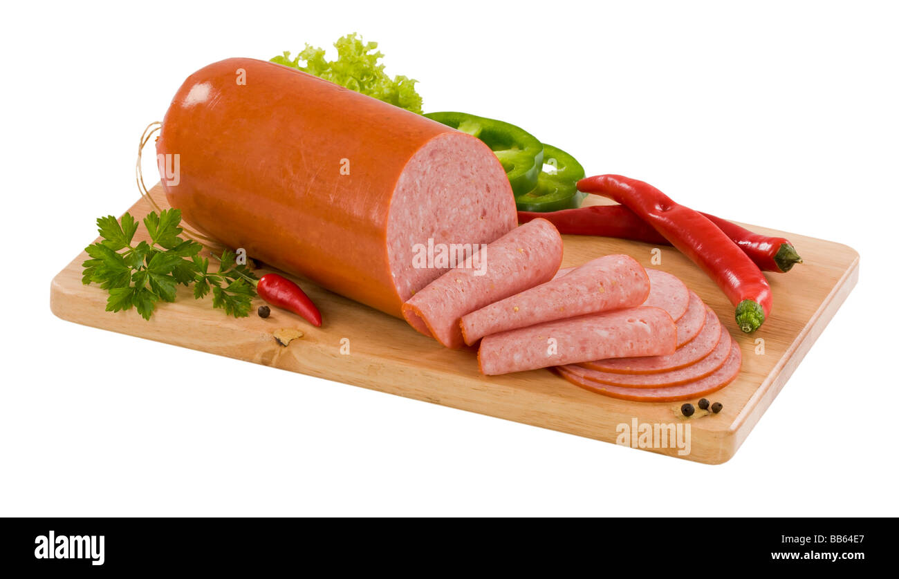 Dry salami Pepperoni Stock Photo Alamy