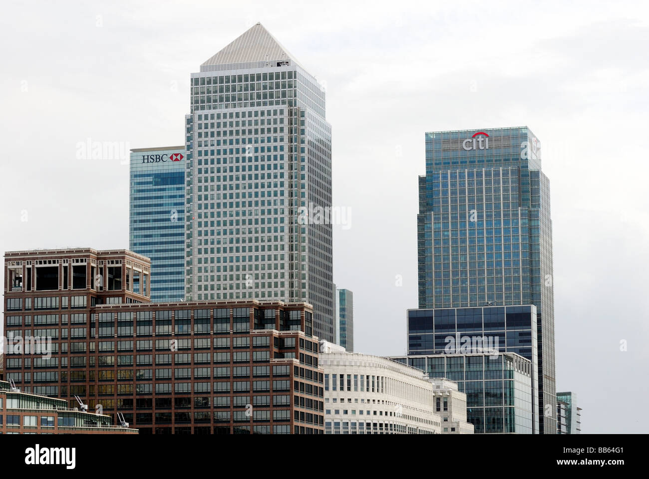 Canary Wharf London docklands Stock Photo - Alamy