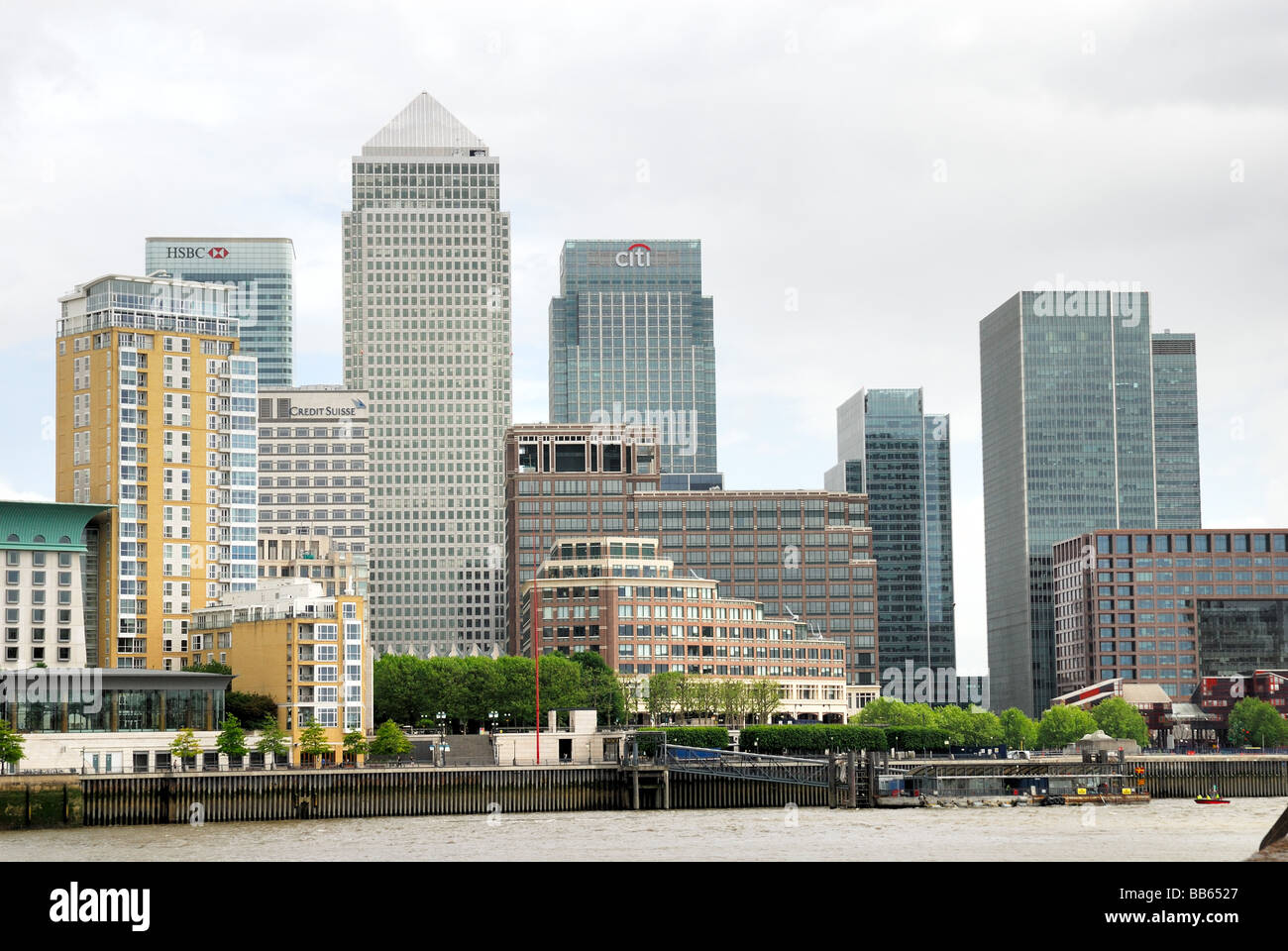 Canary Wharf London docklands Stock Photo - Alamy