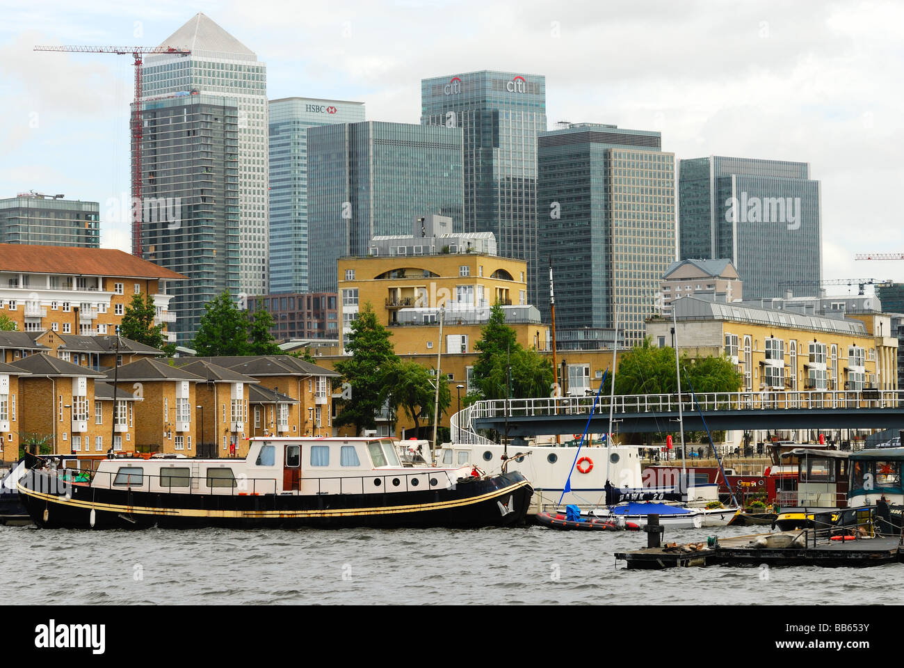 Canary Wharf London docklands Stock Photo - Alamy