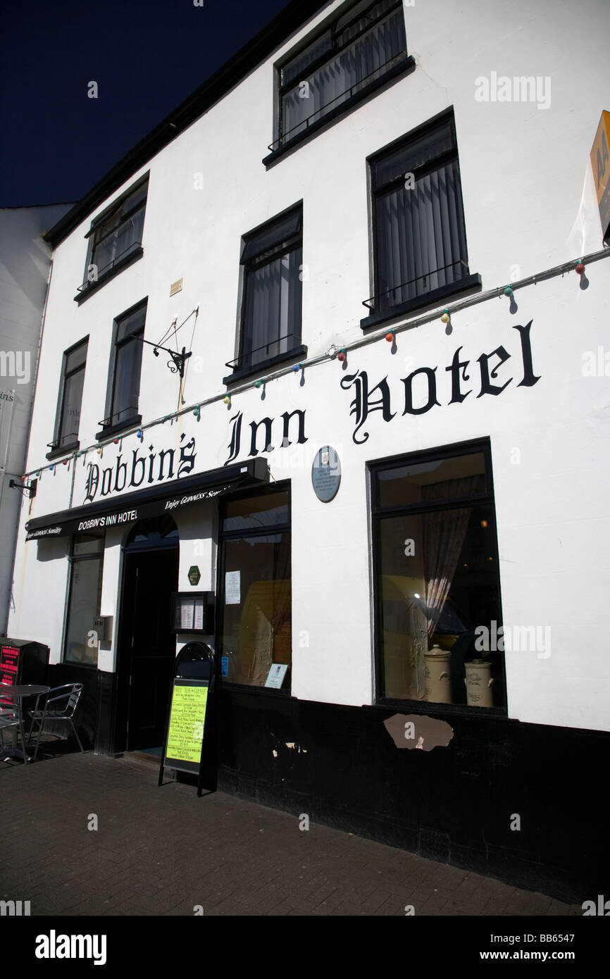 The Dobbins Inn Hotel Carrickfergus County Antrim Northern Ireland UK The hotel is on the site of earlier Dobbin family castle Stock Photo