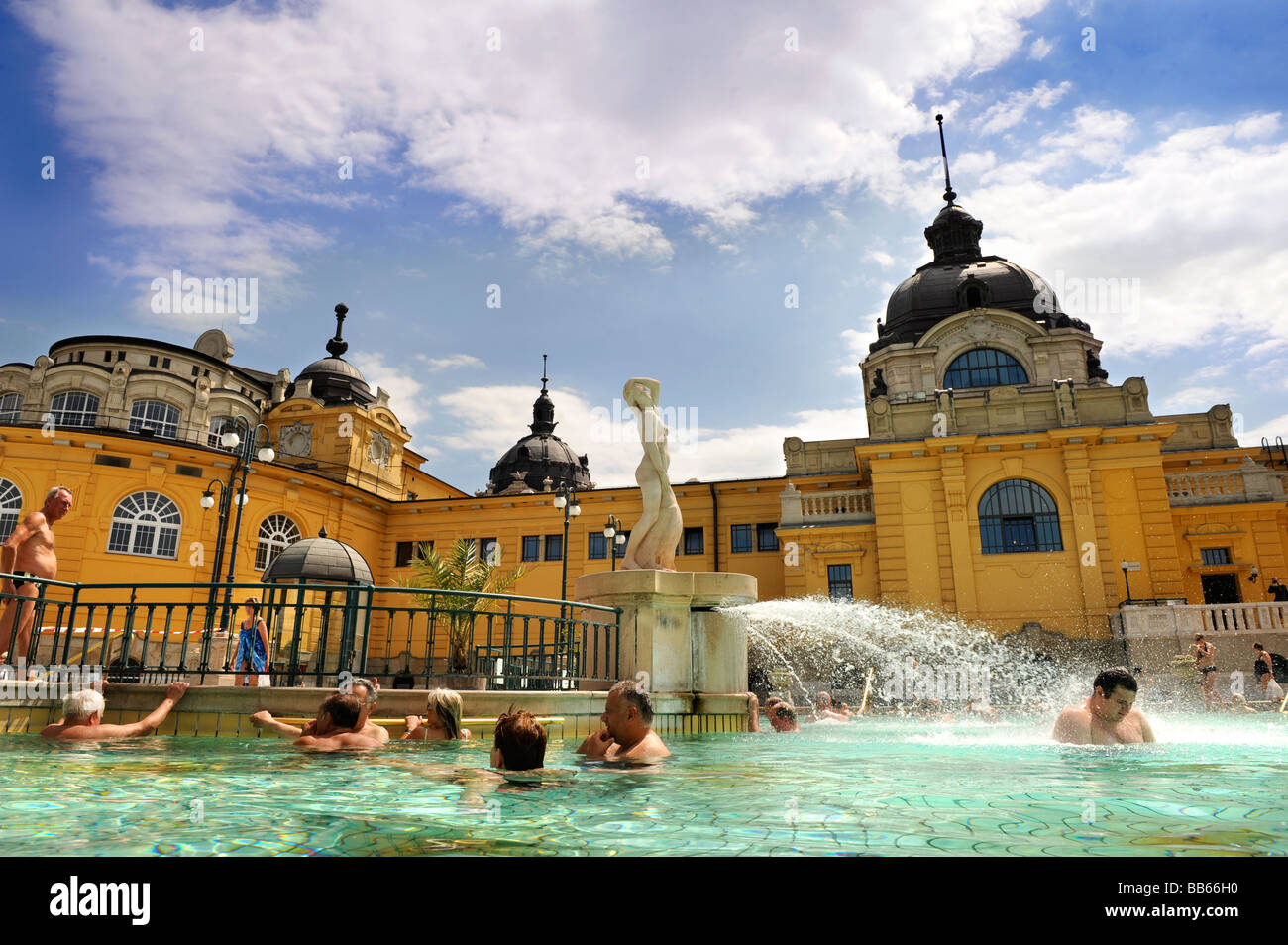 The Szechenyi Baths in Budapest Hungary Stock Photo