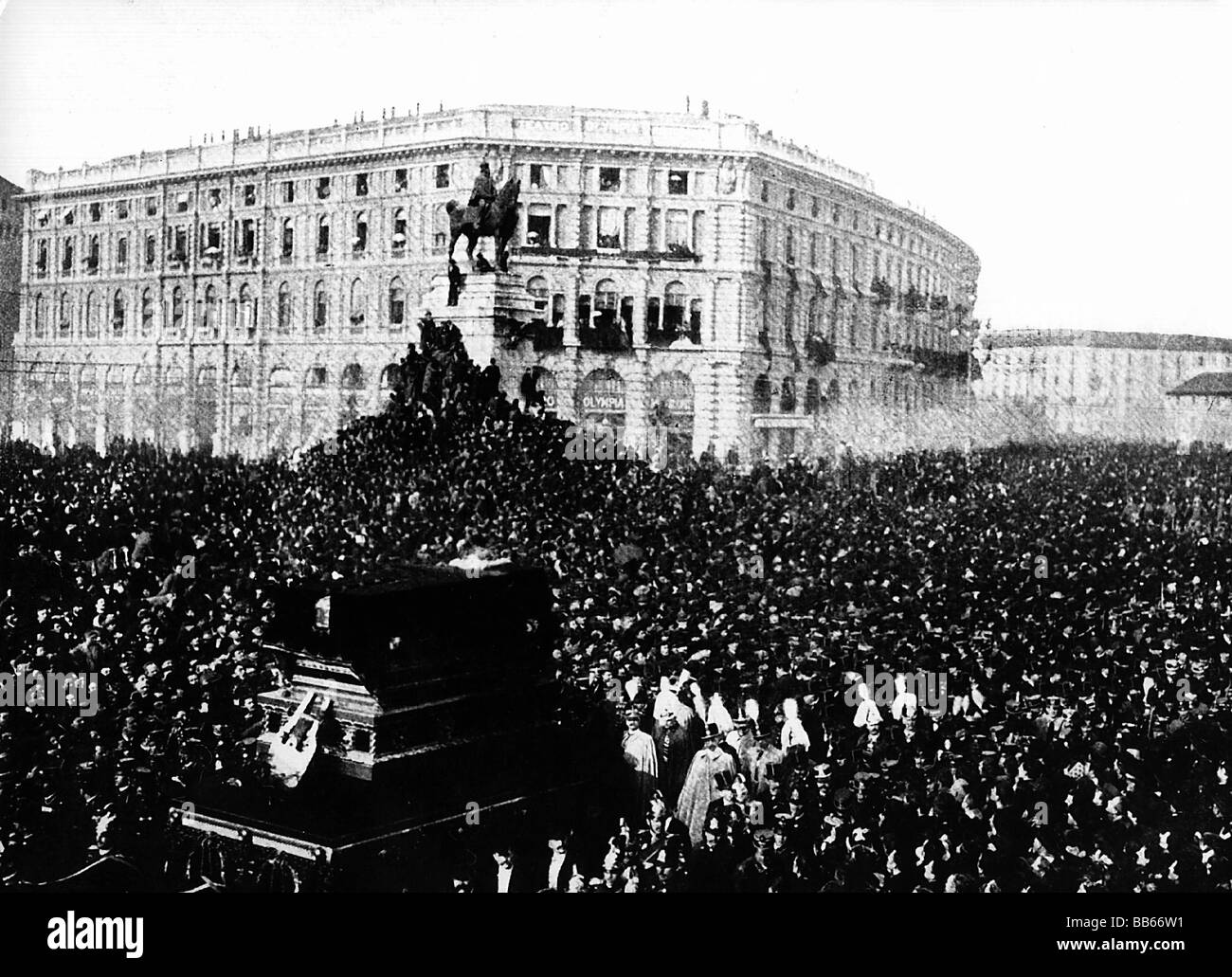 Verdi, Giuseppe, 10.10.1813 27.1.1901, Italian composer, death