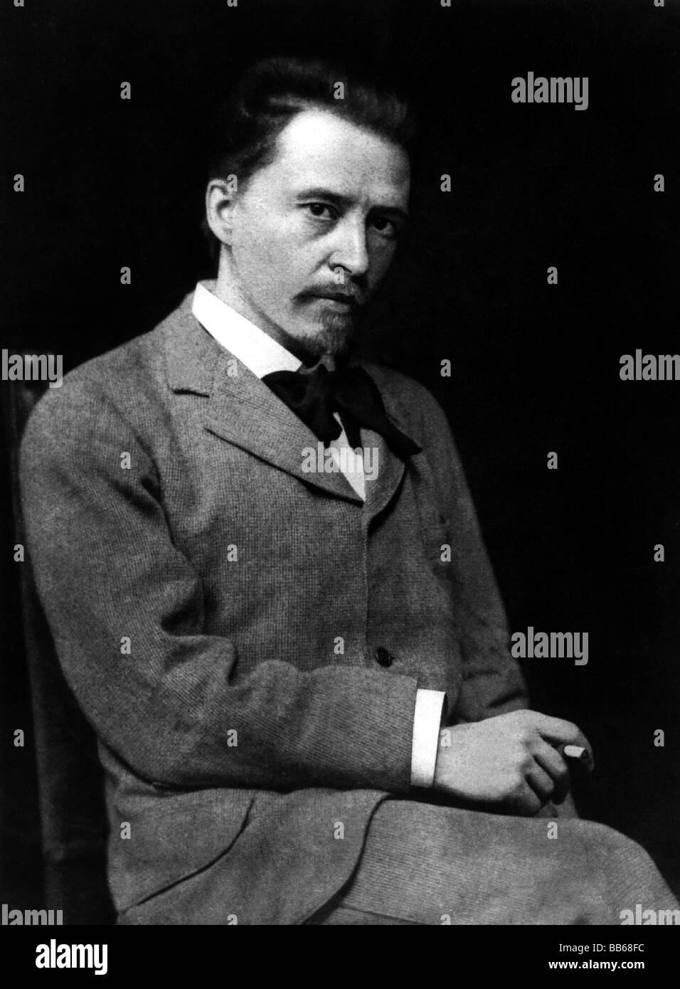 Wolf, Hugo, 13.3.1960 - 22.2.1903, Austrian composer, half length, circa 1890, , Stock Photo