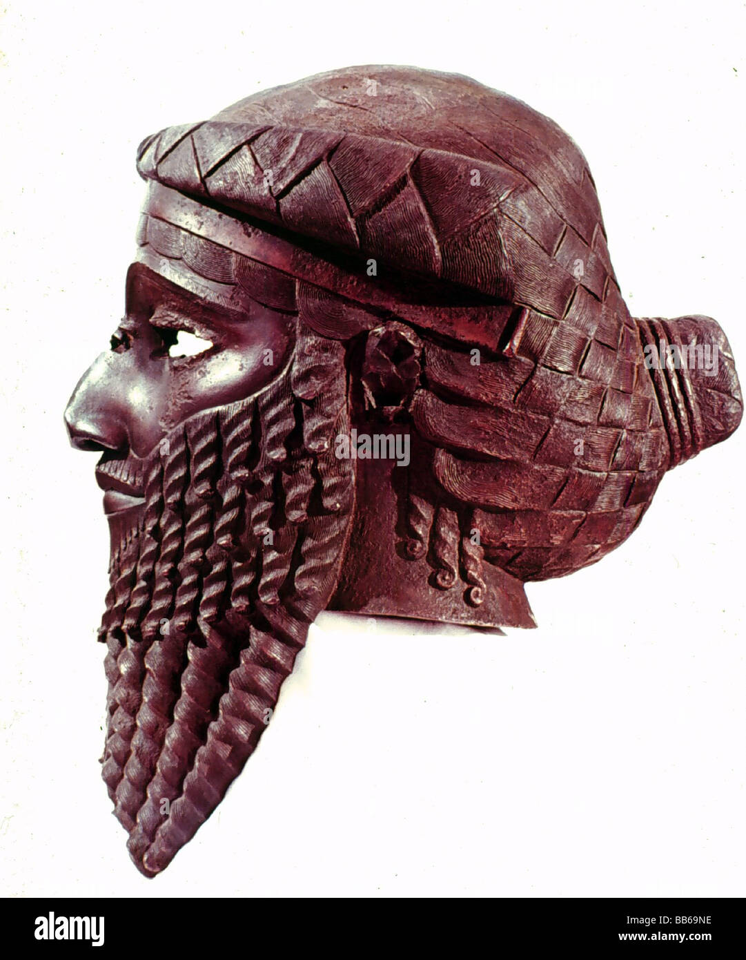 Sargon the Great, King of Akkad, circa 2300 - circa 2215, bronze head, side  view, National Museum of Iraq, Baghdad Stock Photo - Alamy