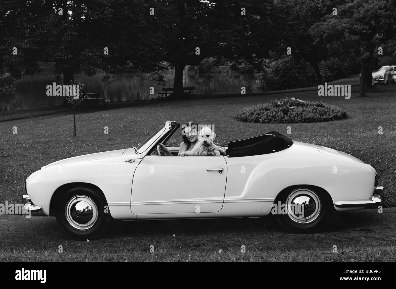 transport / transportation, cars, vehicle variants, Volkswagen, VW Karmann Ghia Cabriolet, 1960s, Stock Photo