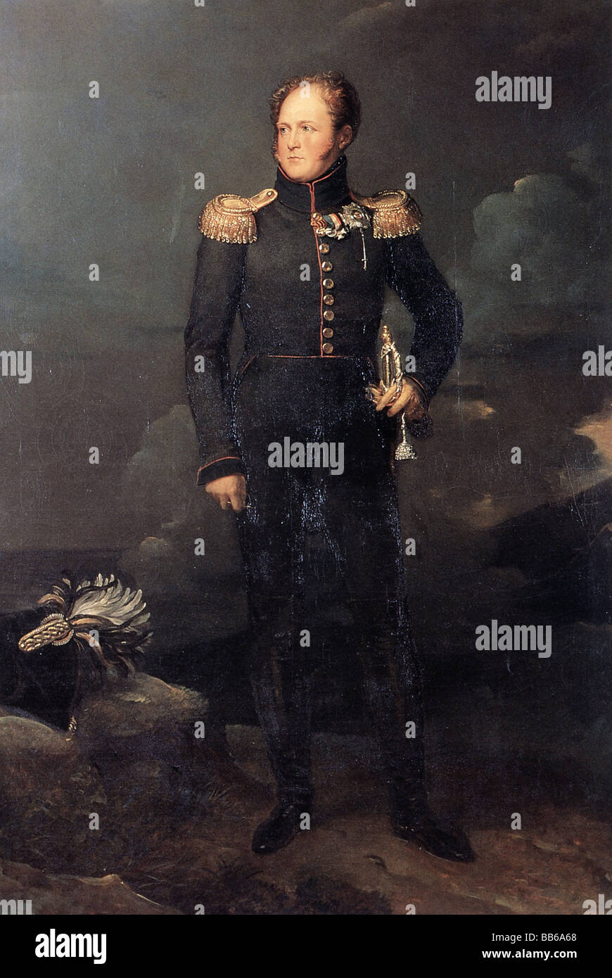 Alexander I of Russia, 23.12.1777 - 19.11.1825, Emperor of Russia since 1801, full length, painting by Francois Gerard, circa 1815, Stock Photo