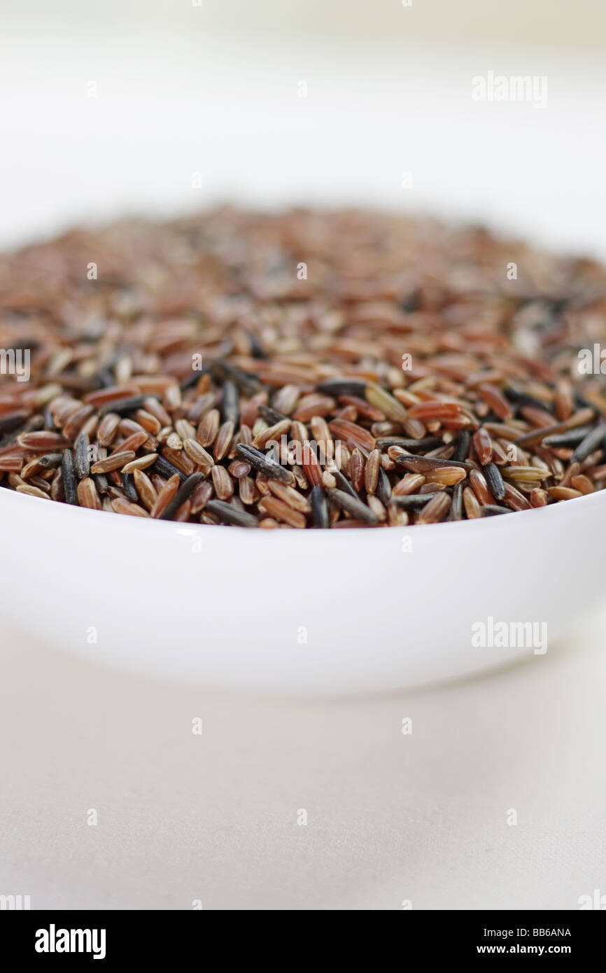 Bowl of Brown Rice Stock Photo - Alamy