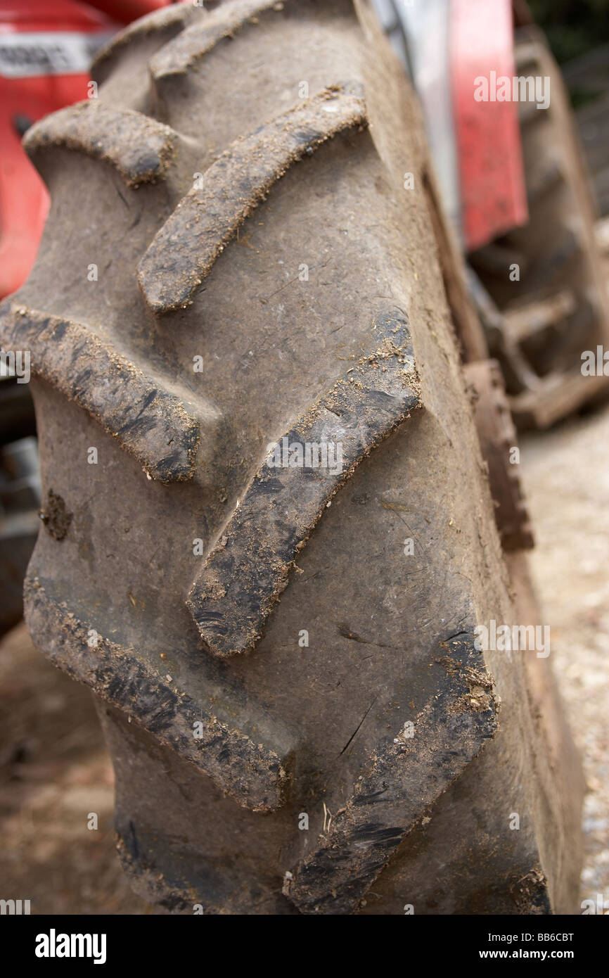 Detail Of Tractor Tyre Stock Photo