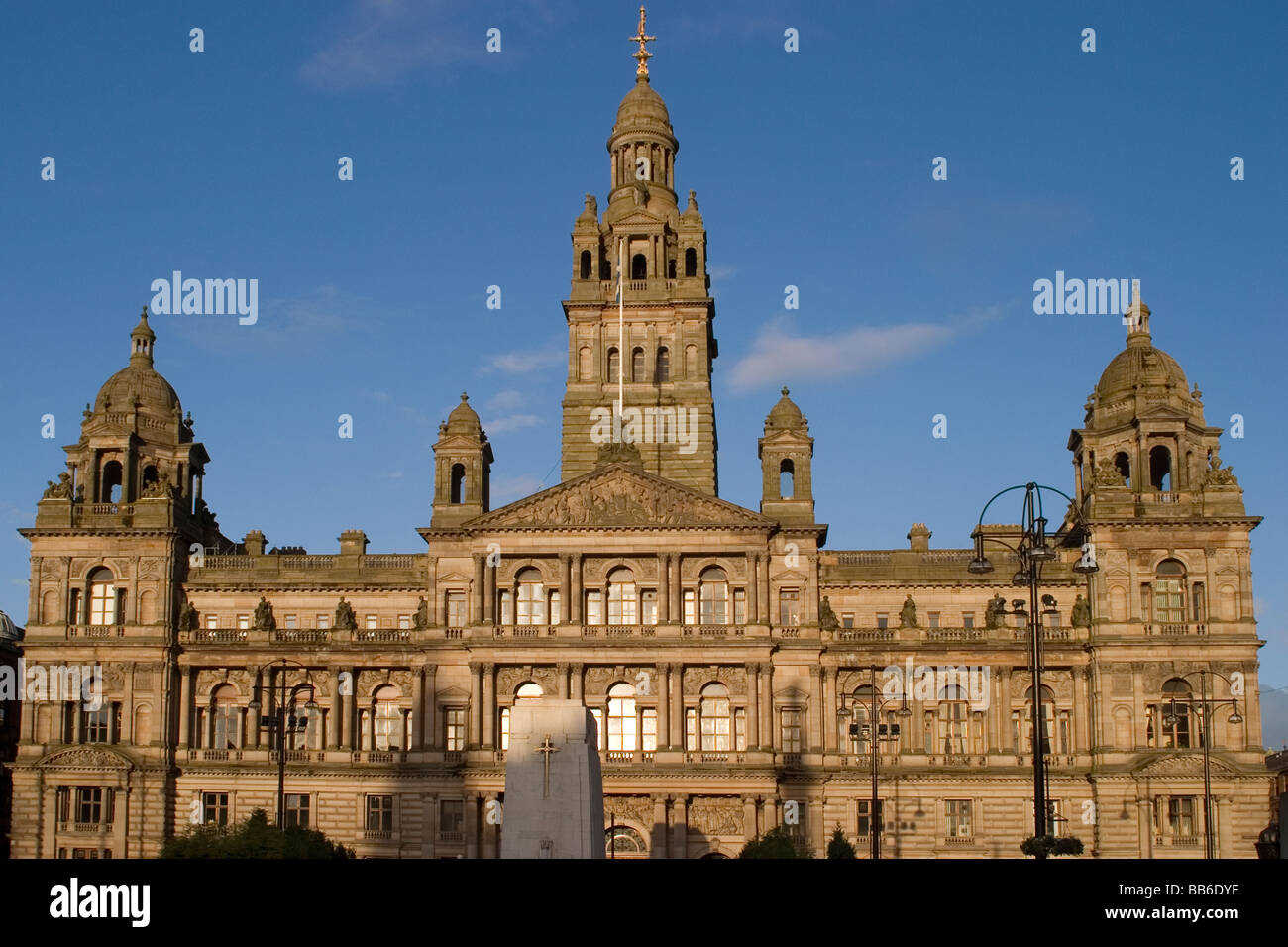 Scotland Glasgow George square city chambers Stock Photo