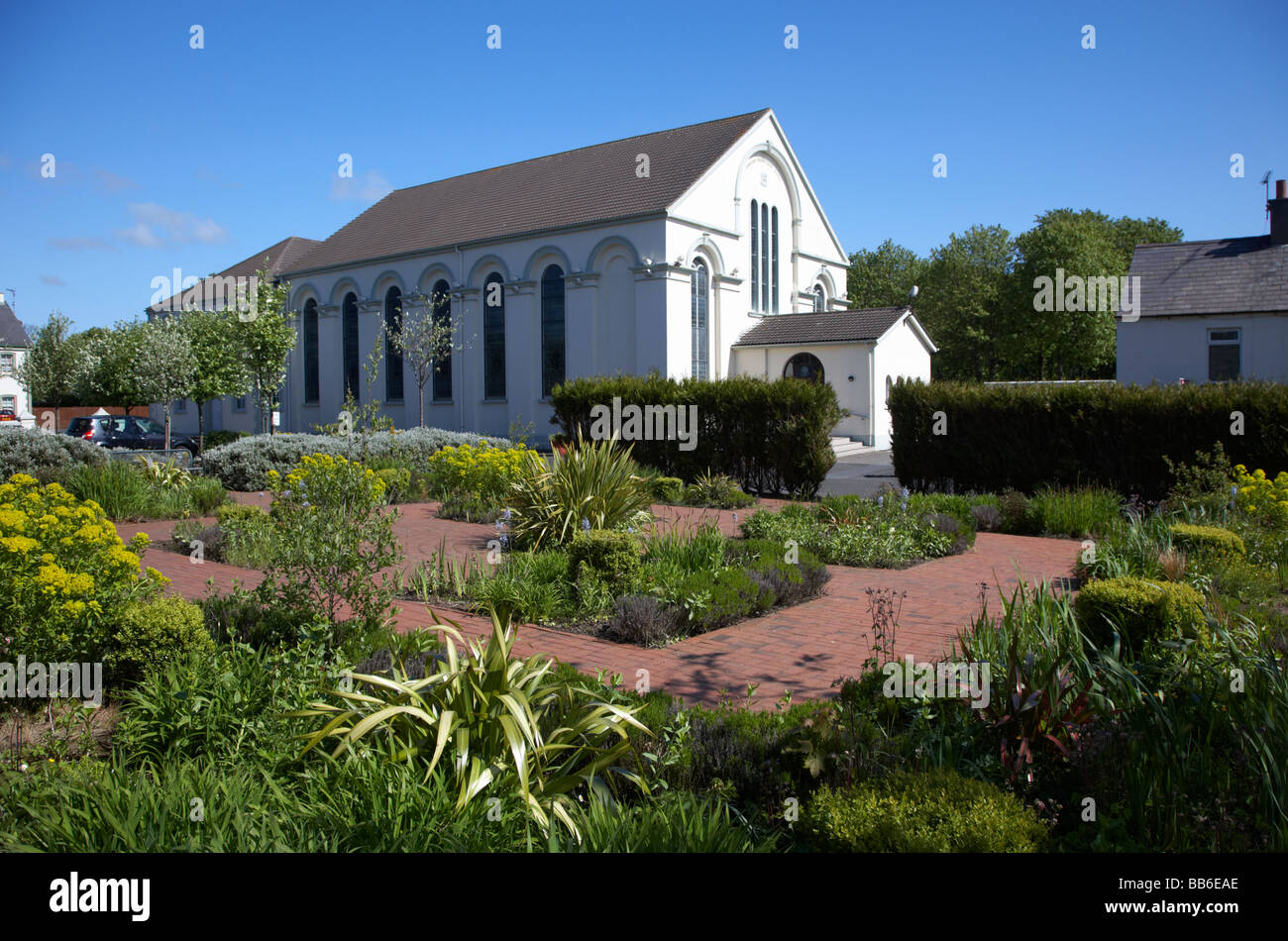 recreation of a jacobean knot garden in the grounds of joymount