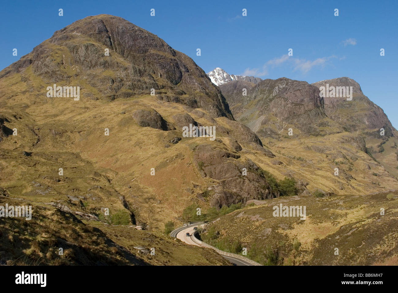 Scotland Highland Pass of Glencoe Stock Photo