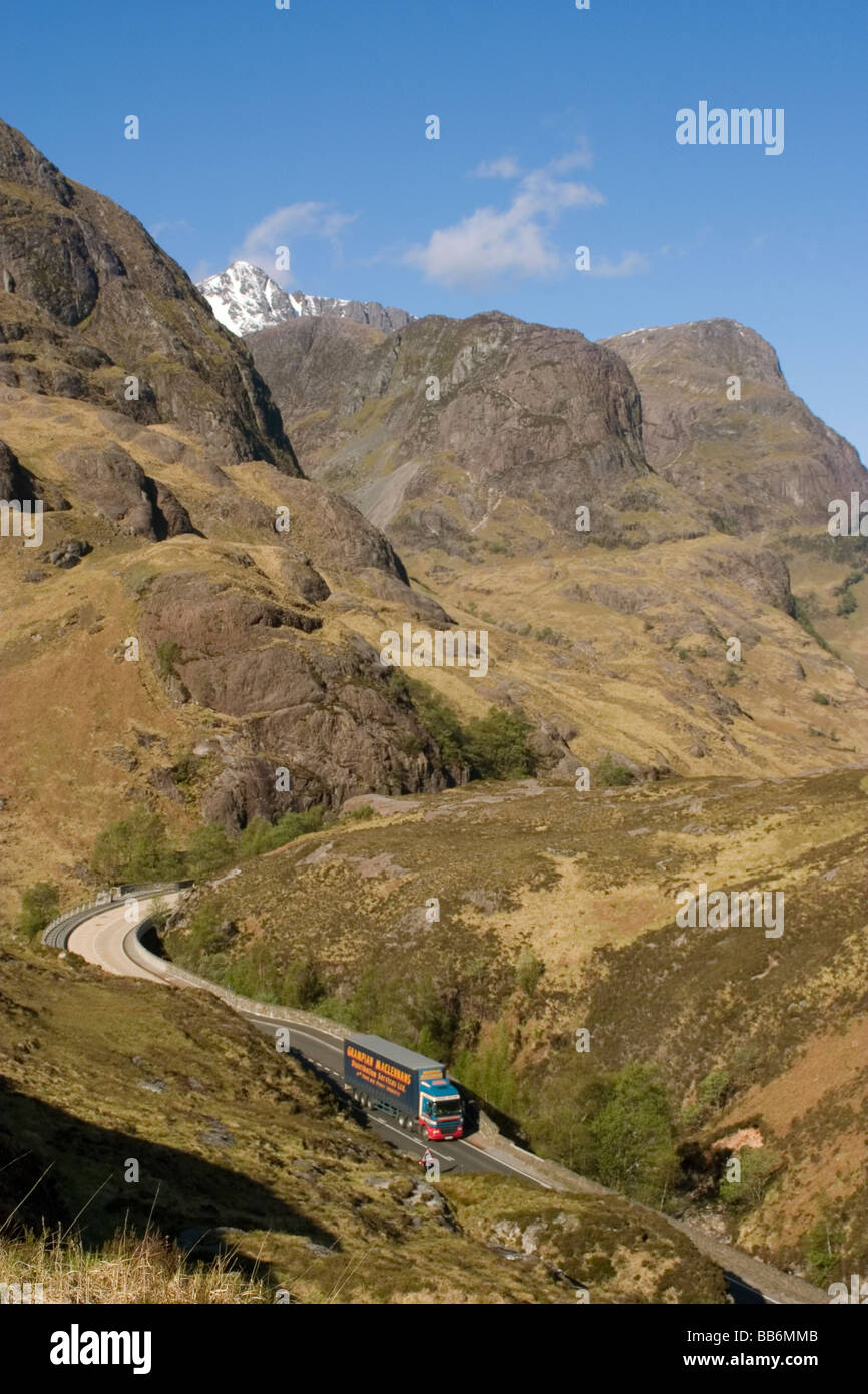 Scotland Highland Pass of Glencoe Stock Photo