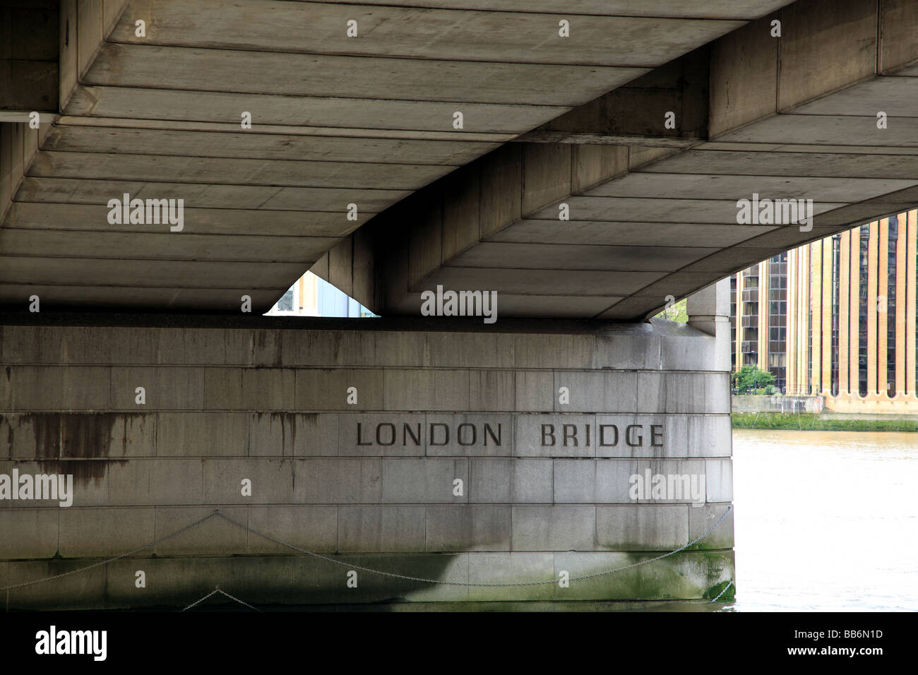 London Bridge River Thames Stock Photo