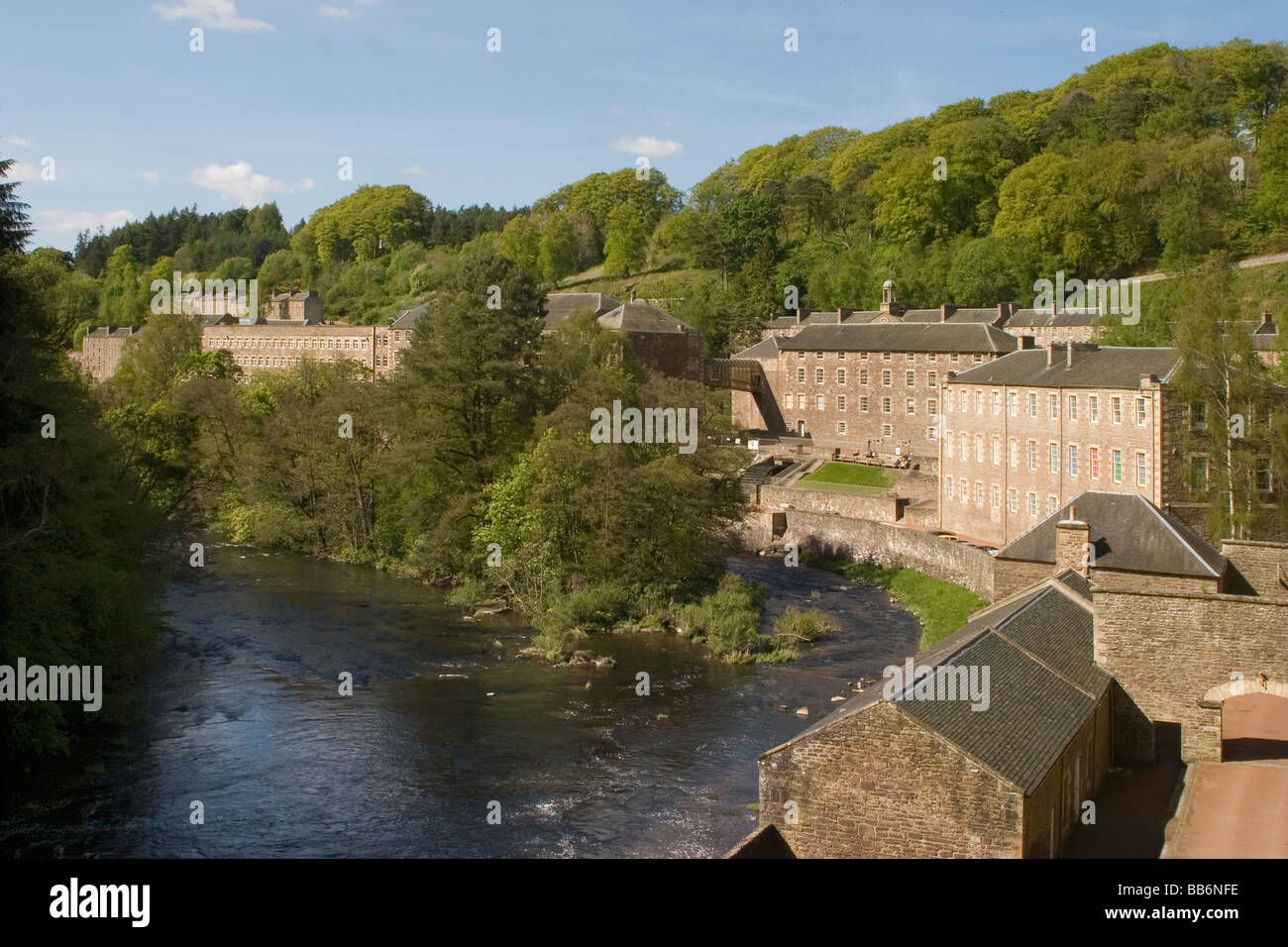 Scotland New Lanark & River Clyde Stock Photo