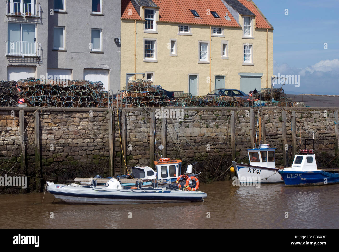 Boats in St Andrews Harbour, Fife, Scotland Stock Photo Alamy