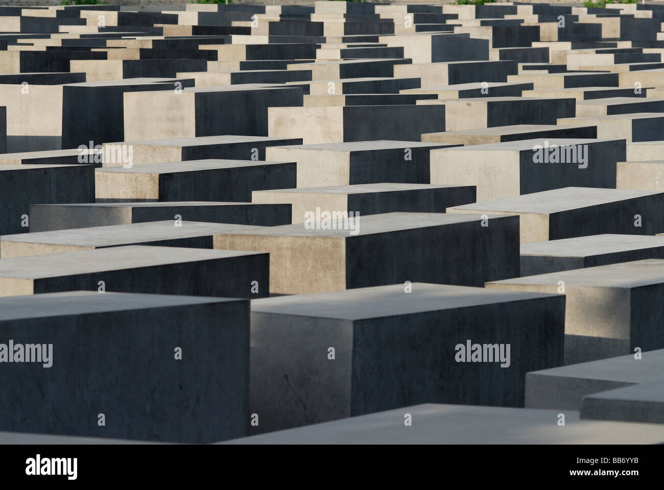 Berlin Germany Memorial to the Murdered Jews of Europe aka Holocaust Memorial Stock Photo