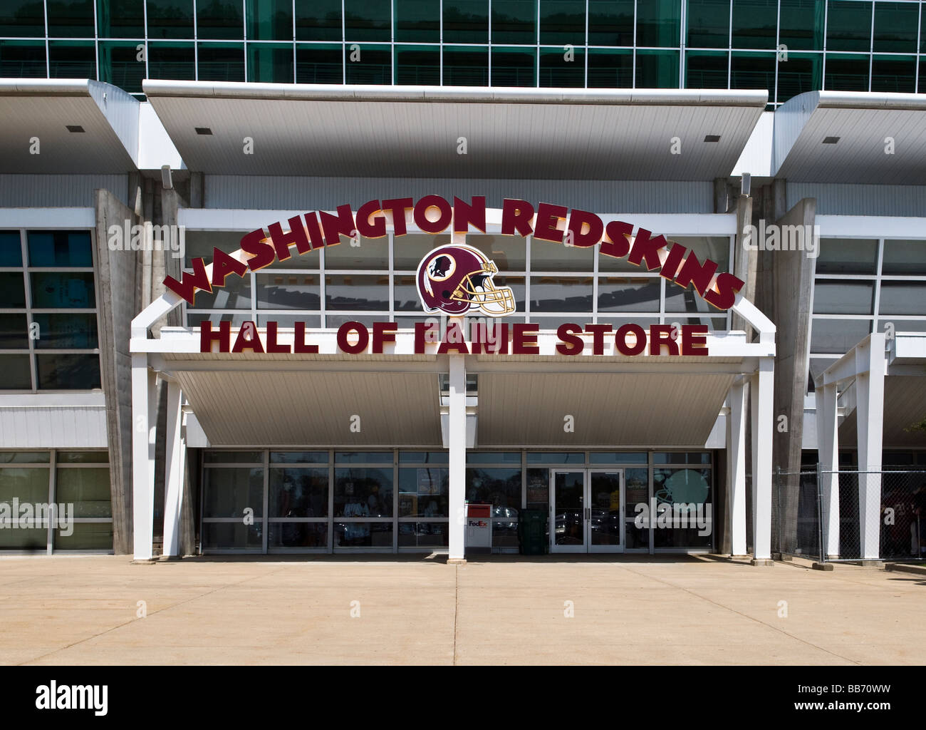 The Washington Redskins Stadium Store at FedEx field stadium in Landover  Maryland Stock Photo - Alamy
