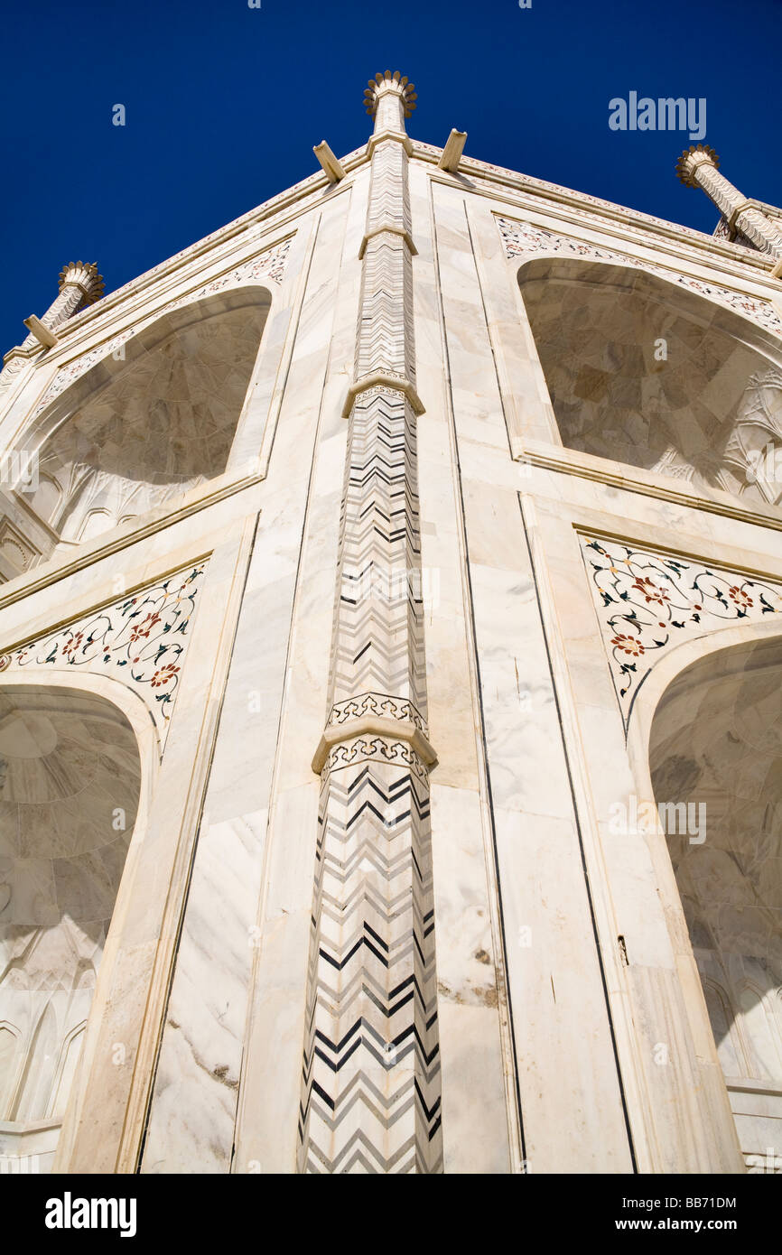 Exterior wall of the Taj Mahal, Agra, Uttar Pradesh, India Stock Photo