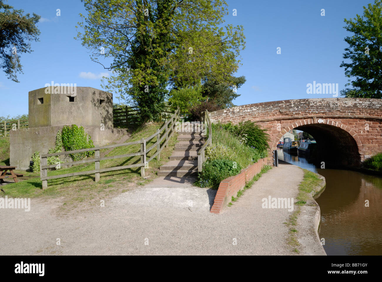 Pillbox, Market Drayton, Shropshire, England Stock Photo Alamy