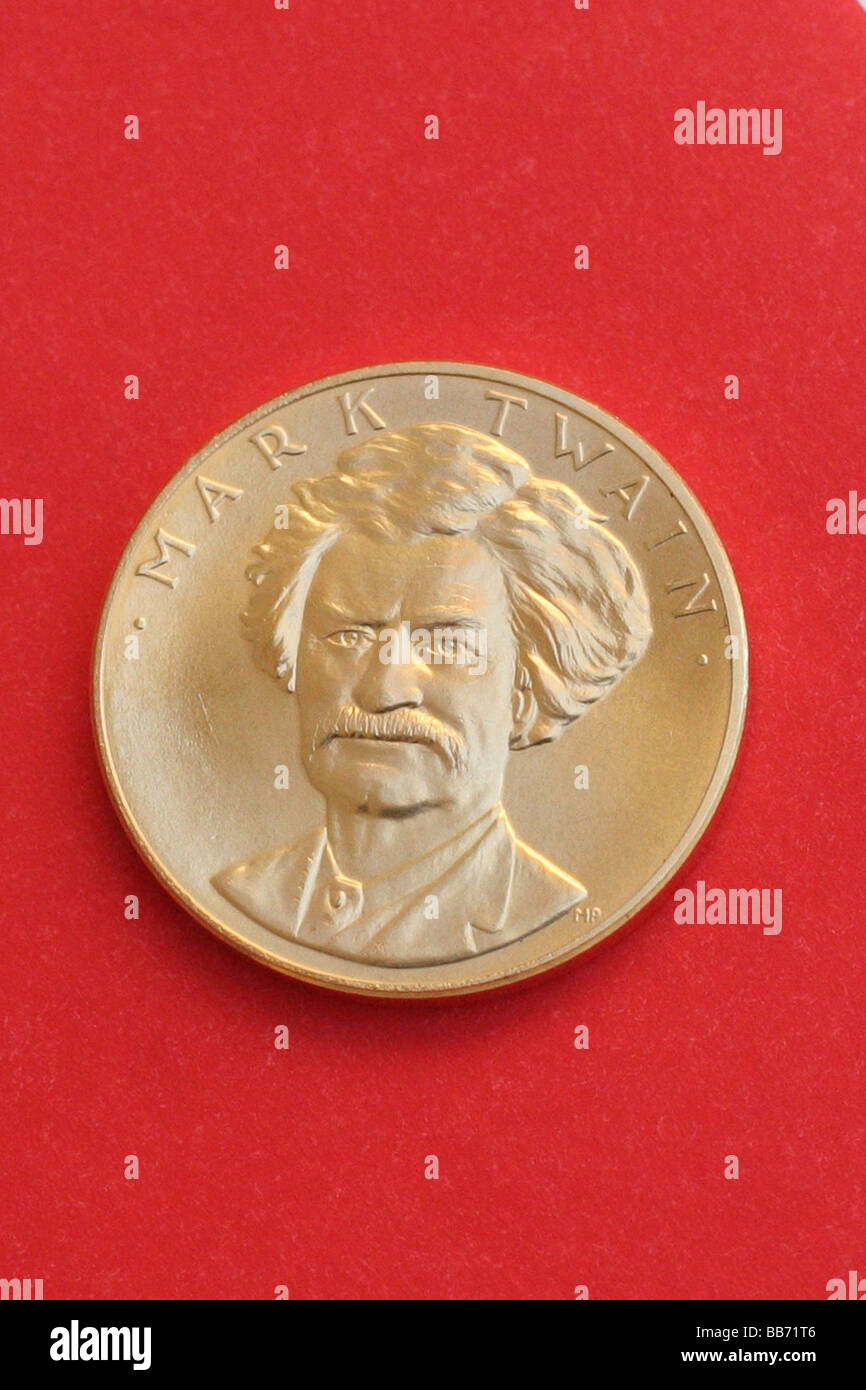 Mark Twain Gold Coin Stock Photo Alamy mark-twain-gold-coin-stock-photo-alamy
