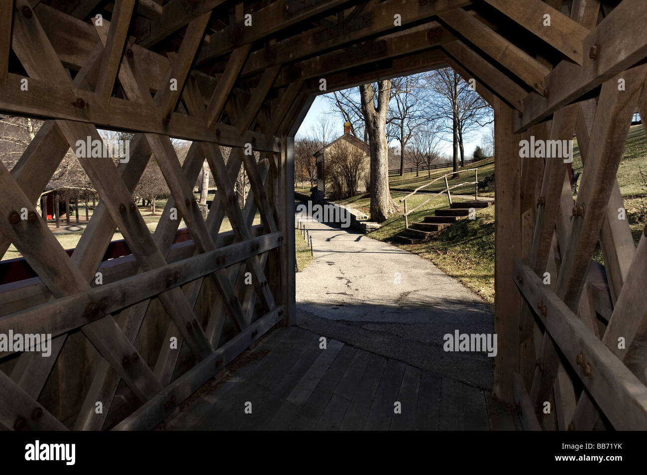 Old bridge at Maker's Mark Kentucky bourbon distillery, near Loretto