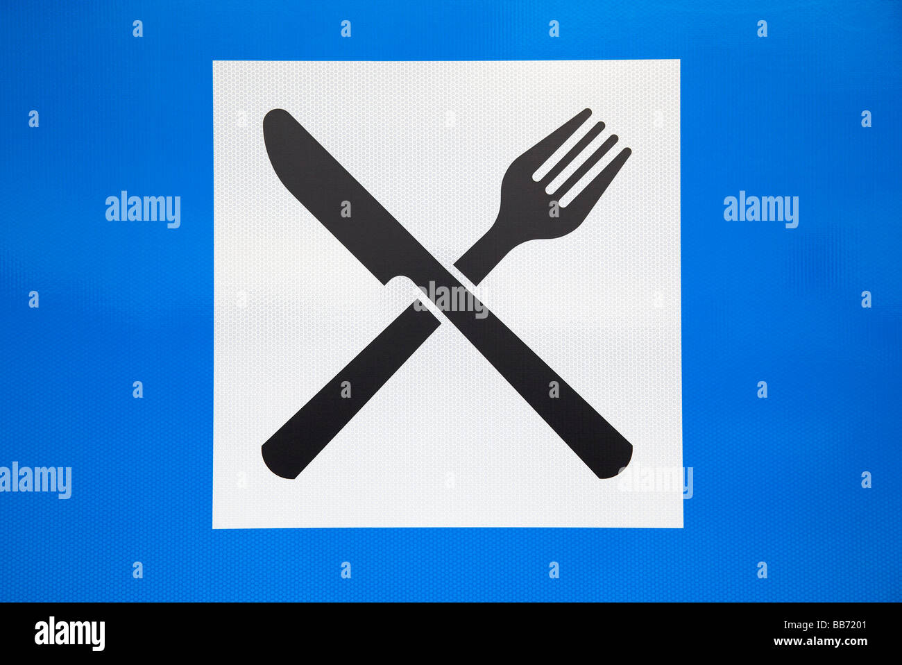 Knife and fork sign Stock Photo