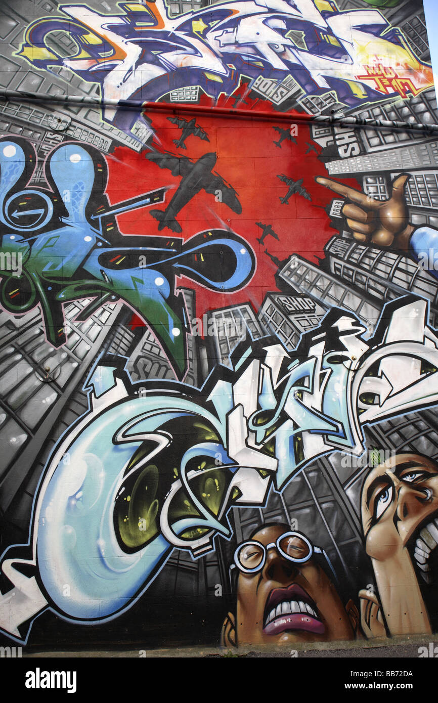 Graffiti Street Art Boy Face Large poster print painting Australia by pepe 