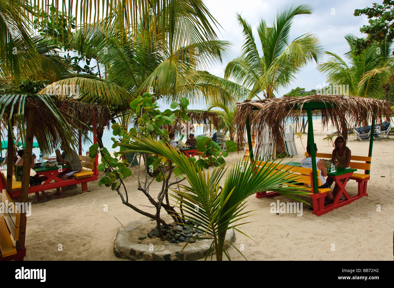Kali's Beach Bar St Martin st Maarten Stock Photo Alamy
