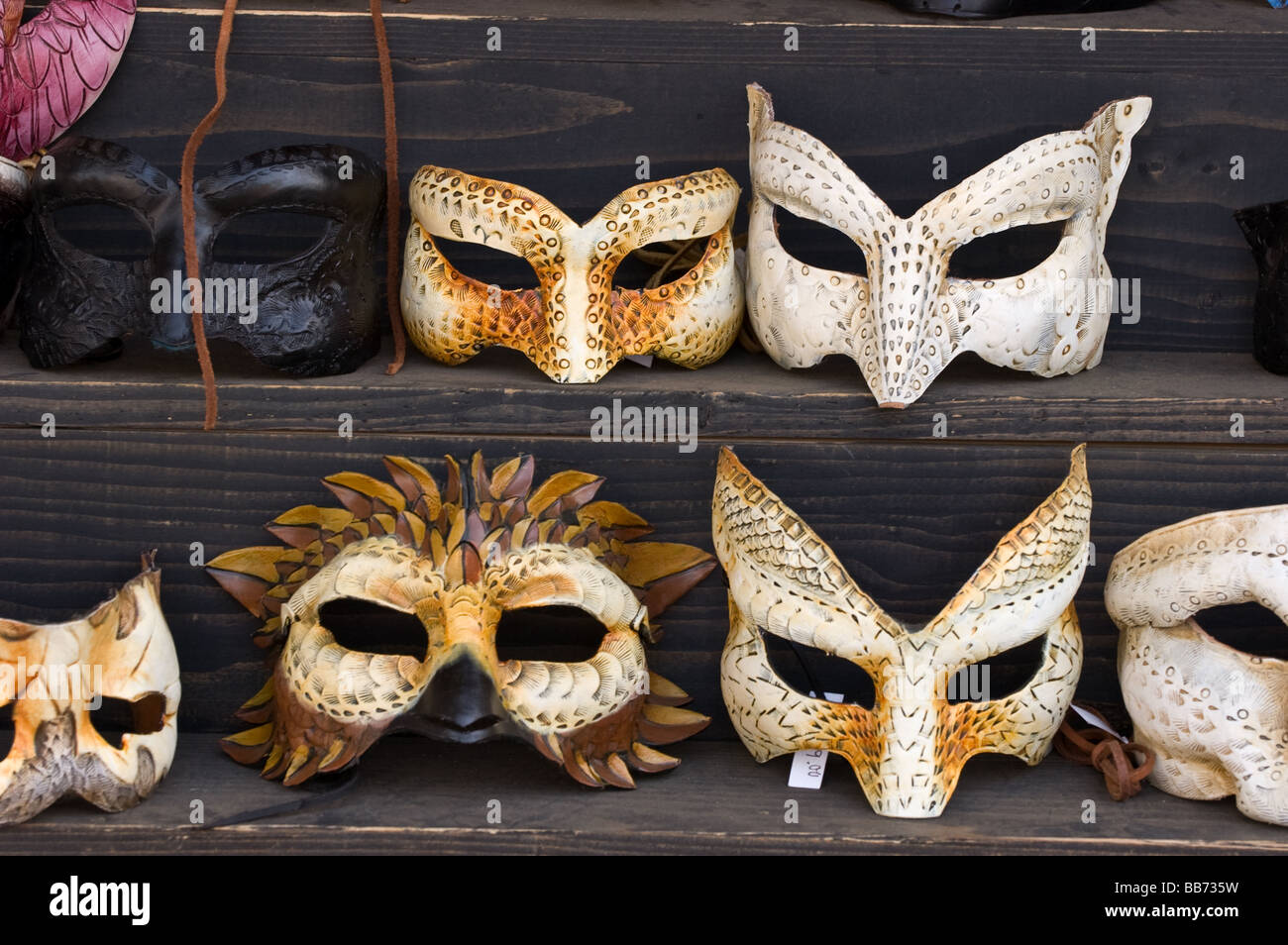 Masks being sold at the Renaissance Pleasure faire Stock Photo - Alamy