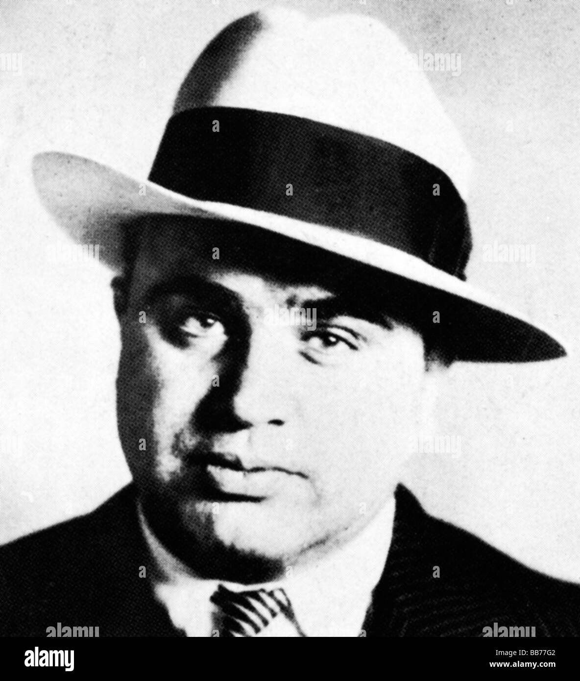 Al Capone 1918 draft registration photo of the notorious prohibition era American gangster Stock Photo
