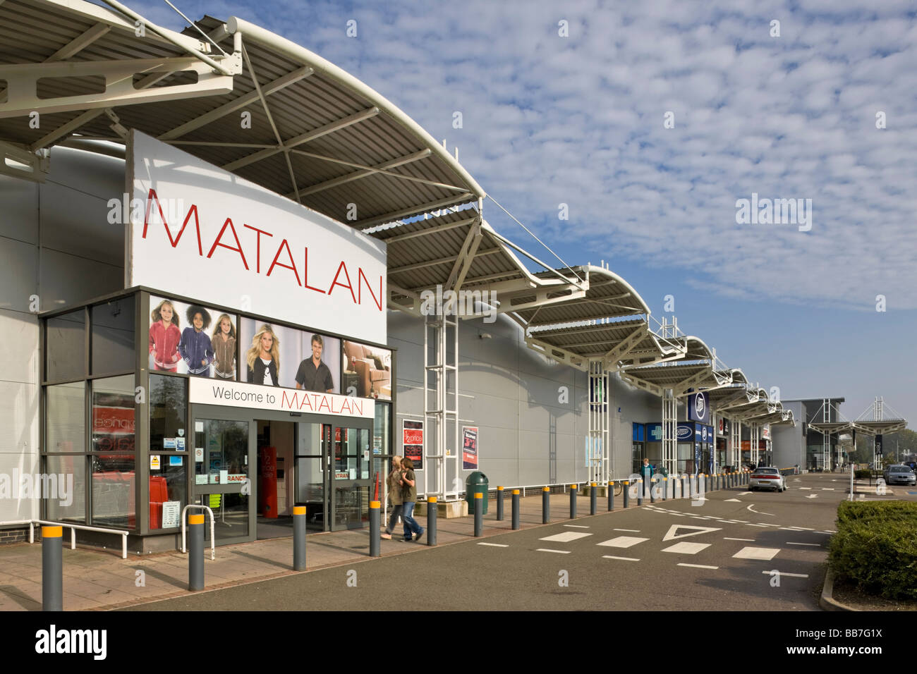 Interchange Retail Park in Bedford Stock Photo