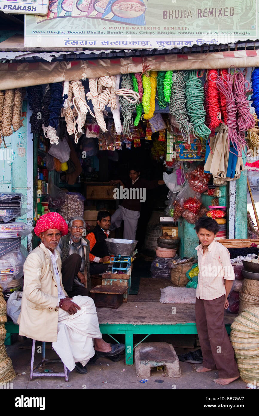 Mixed business store, North India, India, Asia Stock Photo Alamy