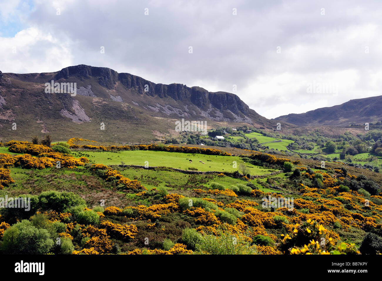 scenic landscape on Ring Of Kerry Republic Of Ireland Stock Photo